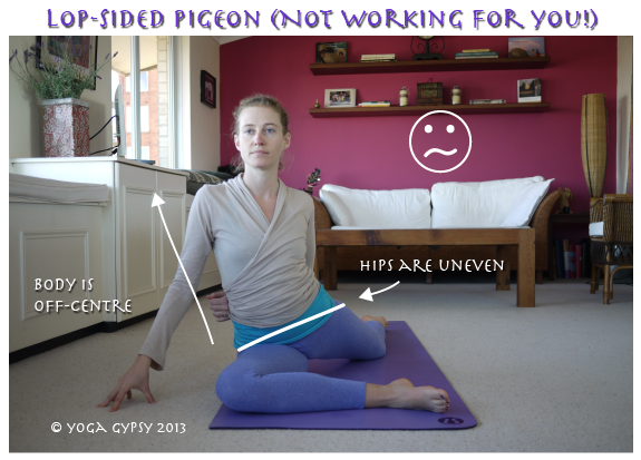 How do you do the yoga pigeon pose?
